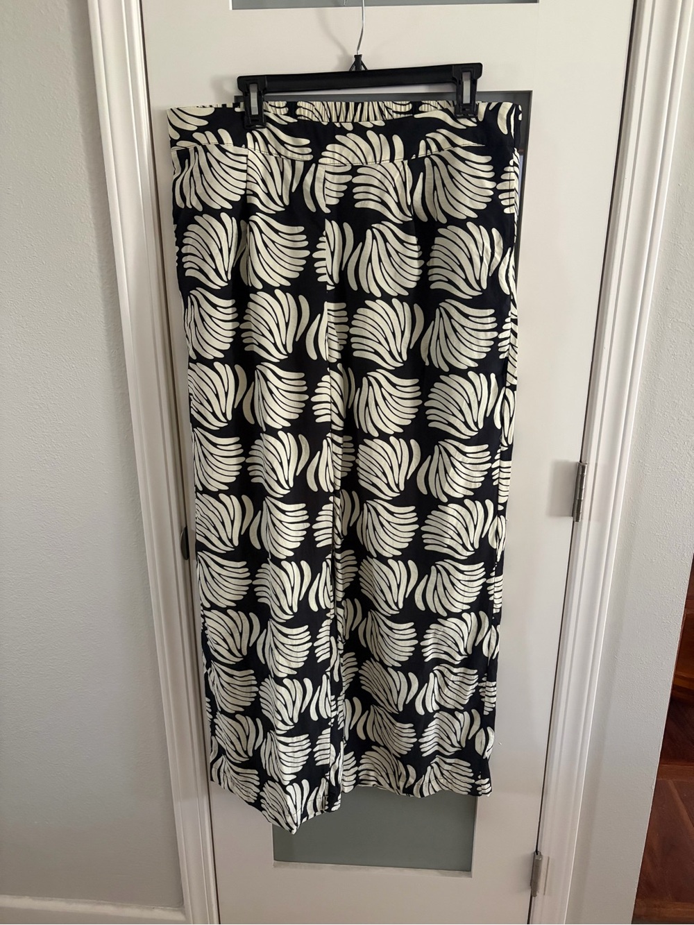 Women's High-Rise Wide Leg Pants - A New Day Black Shell Design